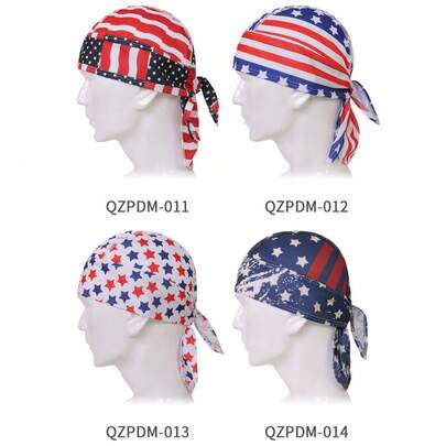 Sunscreen Pirate Hat, Pullover Hat, National Flag, Men's And Women's Sports Breathable Ribbon Hat, Lined With Outdoor Cycling Mesh Running Hat