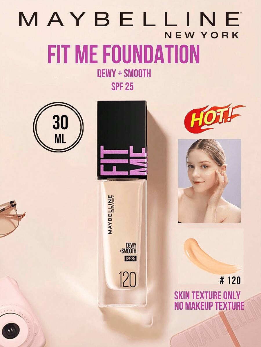 Feliete 保湿粉底液 SPF 25 #120 自然黄，5/30ml 可选，24 小时持久保湿，10 秒快速上妆，三效合一配方，自然妆效，持久滋养，三步轻松上妆，适合黄调白皙干性肌肤，打造无瑕日常妆容