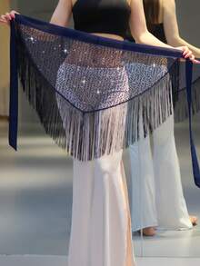 1pc Bohemian Tassel Waist Chain, Belly Dance Waist Apron, New Design Adjustable Waist Chain, Suitable For Women's Sequin Costumes, Dance Costumes, Applicable For Carnival Parties, Stage Performances - Multicolor - View 9