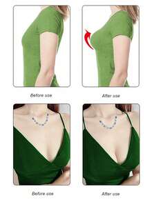 2Pcs Non-Adhesive Silicone Bra Inserts, Invisible Thick Push Up Reusable Soft Pads For Bikini, Halter Tops & Seamless Underwear (Non-Adhesive, 9cm Wide, Not Suitable For Large Bust) - Multicolor - View 9