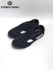 Zapatillas deportivas informales para mujer, con parte superior de malla, cómodas y transpirables, ideales para el uso diario en primavera y verano. - Negro - Ver 3