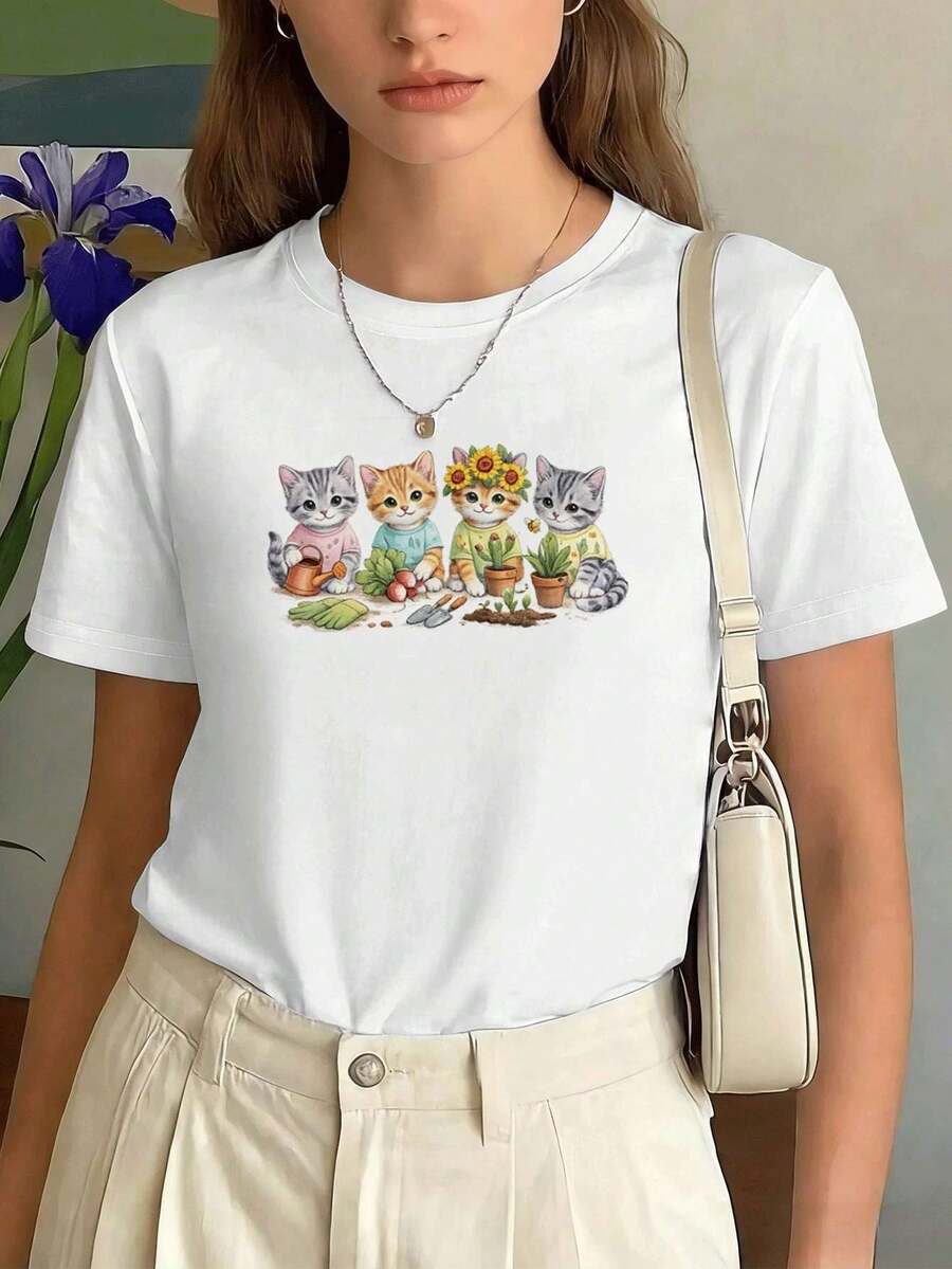 T-shirts pour femmes - Blanc - Voir 1