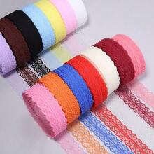 20 Yards/Roll 28mm Non-Elastic Hollow Lace Trim, Fashionable And Elegant Gift Wrapping, Flower Packaging Ribbon, Clothing, Shoes, Hats Decoration Lace Tape, Wedding Holiday Decoration Packaging Ribbon - View 4