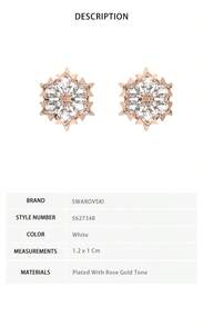 Swarovski Magic Snowflake Lady Earrings 5627348 - White 5627348 - View 5