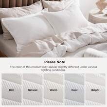 Bedsure Summer Vacation Bedding Set (Holiday Essentials), Duvet Cover - 100% Cotton Waffle Weave Duvet Cover Set, Soft And Breathable, Twin XL Soft Bedding Set Gift For Graduation/Vacation/Birthday Decoration/Back To School, For Room Decor, Home Decor, Bedroom Decor, Dorm Decor, Father's Day Gift - trắng - Xem 5
