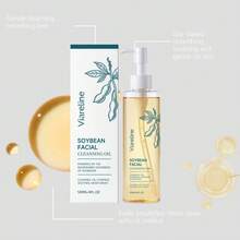 Dầu tẩy trang đậu nành 120ml, làm sạch nhẹ nhàng, dễ dàng rửa sạch, tẩy trang sâu lớp trang điểm mặt không để lại cặn. - Vàng - Xem 9