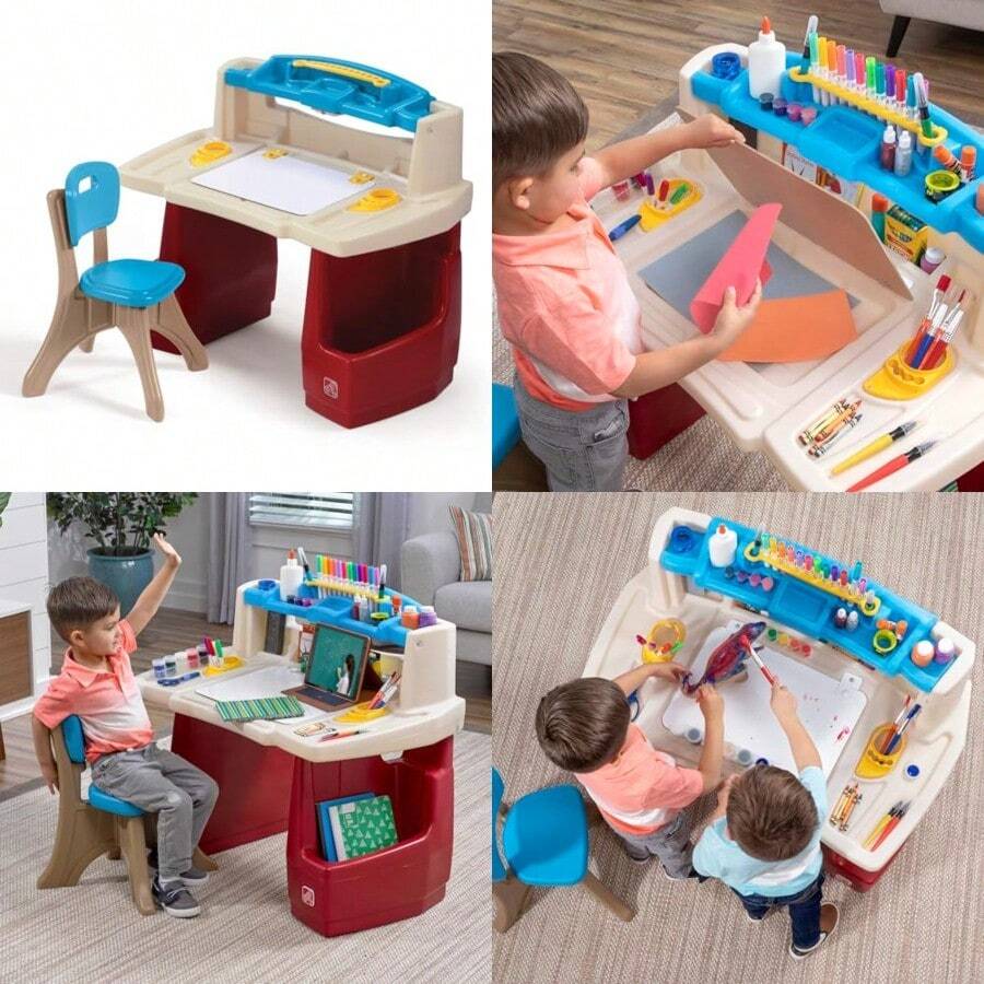 Step2 Deluxe Art Master Desk - Multi/ninguno - Ver 1
