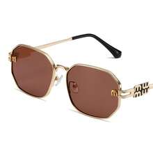 2026 BestsellerHigh Quality Rectangle  Fashion Brand Designer Vintage Glasses Metal Frame Eyewear Mujer - C1黑色 - 查看 7