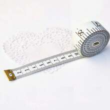 GDMINLO Soft Tape Measure Double Scale Body Sewing Flexible Tailor Craft Vinyl Ruler For Weight Loss Medical Body Measurement, Has Centimetre Scale On Reverse Side 60-Inch(White) - A - View 7