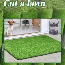 1pc 100x200cm High-Quality Artificial Grass Turf, Thick And Realistic Fake Grass Carpet, Outdoor Artificial Lawn, Artificial Grass Mat, Luxurious Feel, Lifelike Indoor/Outdoor Grass Pad, Premium Visual And Tactile Experience, Plastic Material, Suitable For Outdoor Garden, Patio, Balcony Decor, Beach Items And Swimming Games. [Multiple Sizes Available, Choose The Size You Need] - Multicolor - View 8