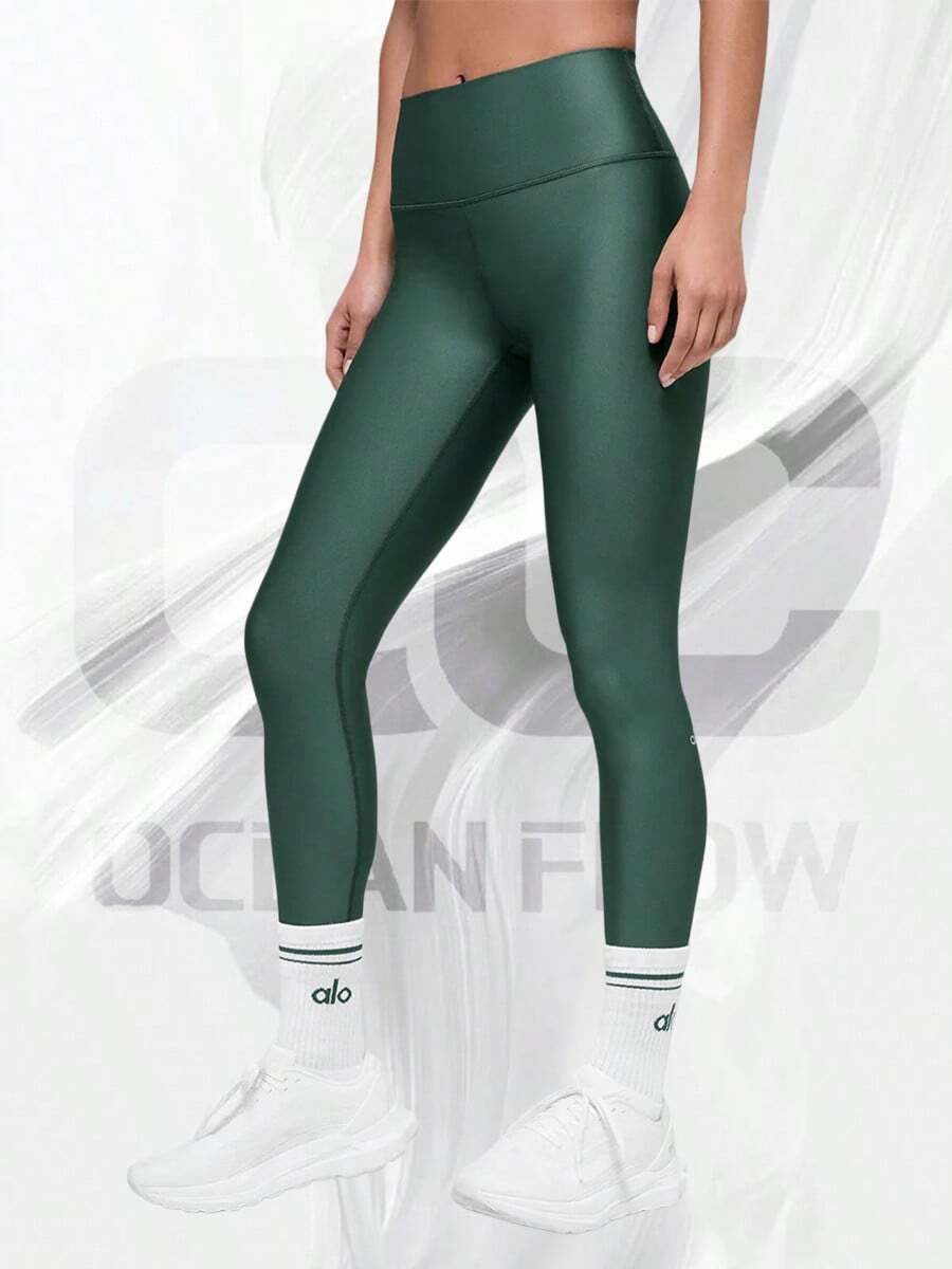 7/8 High-Waist Airlift Legging - Clover Green - View 1