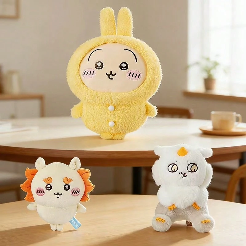 名创优品 千川兔/狮子/野兔系列可爱周边，造型可爱，填充饱满，多场景装饰配件（1 件装） - 彩色 - 查看 1