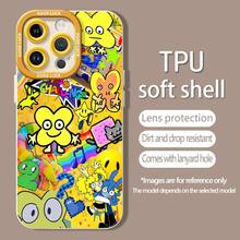 Personajes amarillos de Batalla por la Isla de los Sueñosfunda de teléfono Fundas compatibles con ,Apple,VIVO,OPPO,,, y Honor.Fabricadas en silicona TPU,ofrecen protección contra golpes y caídas. - Blanco - Ver 5