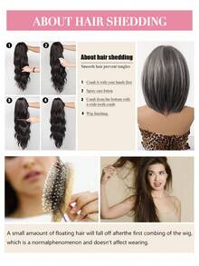 12英寸灰色波波头假发，带厚实的空气刘海，直发合成纤维假发，女士款，自然逼真，耐热，适合日常佩戴、派对、角色扮演。12英寸酒红色经典直发波波头假发，逼真发际线，佩戴舒适，合成纤维假发，女士款，耐热，适合日常佩戴、派对、角色扮演。 - 灰色 - 查看 10