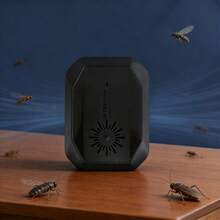 USB Desktop Insect Repellent: Silent Operation, Pet-Human , Multi-Frequency Sound Wave For Home/Office/Hotel Pest Control - Black - View 3
