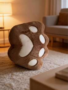 Soft & Squishy Purple Cat Paw Shaped Seat Cushion - 1PC - View 2