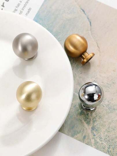 2 tay nắm kéo bằng đồng thau cổ điển, núm tay nắm ngăn kéo tủ hình cầu tròn bằng đồng cổ, tay nắm một lỗ kiểu Trung Quốc/Pháp mới.