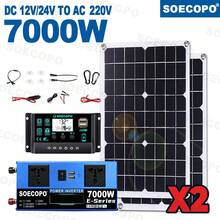 Kit solar con inversor de onda sinusoidal de 7000W | Inversor completo 12V24V-110V/220V 2 paneles solares y controlador de 100A - SEP-18K-2-E7000 - Ver 14