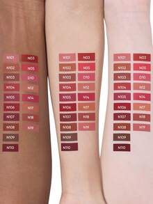 JUDYDOLL CUSHION MATTE LOCK LIP CREAM, Overseas Matte Lip Cream, 24-Hour Long-Lasting, Waterproof, Moisturizing Matte Texture, Blurring Effect, Minimizing Lip Lines, Niche Brand, Convenient Application - N17 NATURAL NUDE - View 3