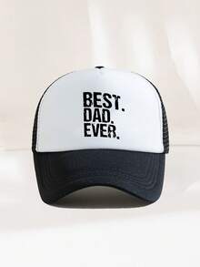 1pc Unisex Printed Decor Truck Driver Hat, Breathable Sports Baseball Cap, Sun Hat, Suitable For Daily Use, Outdoor Travel, Hiking,Summer,Beach,Holiday - Multicolor - View 2