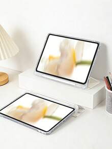 1 件粉色星形图案彩绘平板电脑保护套，兼容 iPad Mini 4/Mini 5/Mini 6/Mini 7/Air/Air 2/9.7/10.2/10.5/Air 4/Air 5/10.9/Pro 11 英寸/第十代/Air 11 英寸 (M2)-2024/Pro 11 英寸 (M4)-2024/Air 11 英寸 (M3) 2025/(A16) 11 英寸第十一代 2025/Air 8 (M4)2026 (11 英寸)，Galaxy Tab A8 10.5 英寸 2022。包含笔槽、三折支架、TPU 软边保护、磁吸式睡眠/唤醒功能，简约/创意/趣味/个性化平板电脑保护套。 - 彩色 - 查看 8