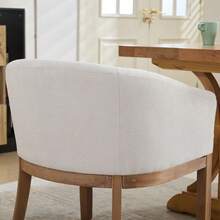 Dining Chairs - Beige + Chenille + Foam - View 10