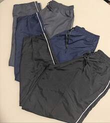 Kit Of 3 Units, Men's Pants, Tactel Plus Size, Special Size, G1 G2 G3, Reinforced Jogger, Elastic Waistband, Quick Drying, Casual Fashion, Sports Gym, With Pockets, Premium Comfort, Workout Clothes, Lightweight Fabric, Men's Kit, Long Shorts, Relaxation Pants, Basic Style. - 黑色/海軍藍/鉛灰色 - 查看 9