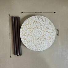 1件沙发边桌，简约茶几，小圆桌，适用于客厅、卧室、阳台，创意边桌 - 彩色 - 查看 3