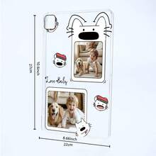 Funda transparente personalizada con foto, impresión de foto personalizada, compatible con iPad Air/Pro, regalo ideal - Multicolor - Ver 2