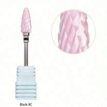 Bộ 5 mũi khoan móng tay bằng gốm, phụ kiện mài và đánh bóng móng tay bằng hợp kim thép phủ gốm màu hồng, dụng cụ làm móng. - Hồng - Xem 6