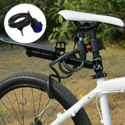 1pc Heavy Duty Motorcycle Lock Chain (With 2 Keys) - Anti-Theft Security Design, Reinforced Iron Chain With Polished Surface, Lightweight And Portable, Suitable For Motorcycles, Electric Bikes, Bicycles, Scooters And Trailers, Motion Control, Storage For Motorcycles And Bicycles, Reinforced Bicycle Safety Accessory, Bicycle Essential, Riding Essential, Suitable For Outdoor Use, Commuting, Going To School, Going Out, Gift For Family, Friends, Colleagues