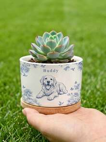 1 buah Pot Tanaman Foto Hewan Peliharaan Kustom, Pot Peringatan Hewan Peliharaan yang Dipersonalisasi, Hadiah Peringatan Anjing, Hadiah untuk Pecinta Anjing, Hadiah untuk Ibu Anjing, Pot Sukulen Anjing, Hadiah Peringatan Kucing, Hanya Pot Tanaman - MultiWarna - View 7