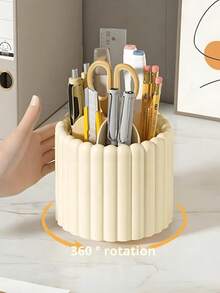 [Delivery Within 2-7 Days In The United States]360° Rotating Makeup Brush Desktop Organizer, Cosmetic Organizer, Organziers Storage, Large Capacity Cosmetic Storage Box, Jewelry Organzier, Jewlery Storage Oraganizer, Multifunctional Brush Holder Pen Holder, Makeup Orginizer, Office Storage, Stationery Organizer, Nail Storage, Nail Supplies, Perfume Stand, Drawer Organizer, Bedroom Decor, Rotating Pencil Lipstick Eyebrow Pencil Stationery Shelf For Makeup Brushes, Lipsticks, Skincare & Stationery - Perfect For Dressing Table, Vanity, Office Desk, Bathroom Counter, College Dorm, Home Decor - Great Birthday, Christmas, Mother's Day, Valentine's Day, Anniversary, Wedding Gift For Women, Girlfriend, Wife, Mother, Teens, Jewellery Box, Pouch, Makeup Brush Holder, Brush Holder, Perfume Organiser, Pouch Bag, Room Decor, Vanity Accerories, Bathroom Accesssories, Bathroom Decor, Makeup Bag, Cosmetic Bag, Cruise Essentials, Travel Essential, Stocking Stuffers - 彩色 - 查看 13