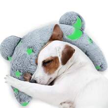 U-Shaped Pet Pillow, Happy Puppy, Crescent Pillow, Neck Support Pillow, Cat & Dog Toy, Deep Sleep Glow Pillow, Battery-Free - Multicolor - View 7