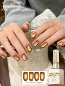 XEIJAYI 15ML Cat Eye Nail Polish Gel Soak Off Nail Magnetic Gel Polish Nail Art DlY For Salon At Home - 彩色 - 查看 45