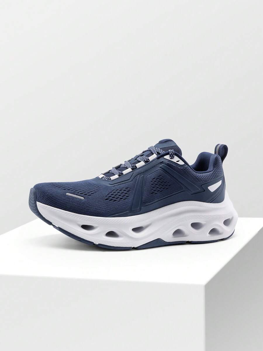 Men's Comfortable & Breathable Walking Running Tennis Shoes Nighttime Visibility MovePropel Athletic Gym Workout Jogging Cross Training Fashion Sneakers - 藏蓝色 - 查看 1