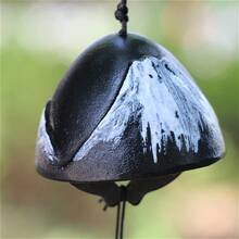 Japanese Traditional Lucky Wind Chime, Suitable For Outdoor, Cast Iron Blessing Temple Wind Chime, Memorial Consoling Leaf Wind Chime, Indoor Garden Bell, Courtyard, Balcony (Leaf), Home Decor, Room Decor, Wall Decor Gift, Birthday & Graduation Gift - Multicolor - View 32