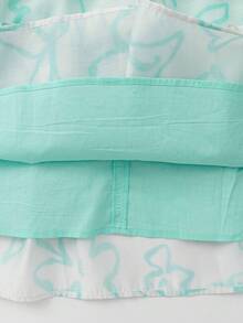 2026年新款女童夏季吊带连衣裙，柔软轻盈的棉质面料，透气性好，甜美可爱风格 - 綠色調 - 查看 8