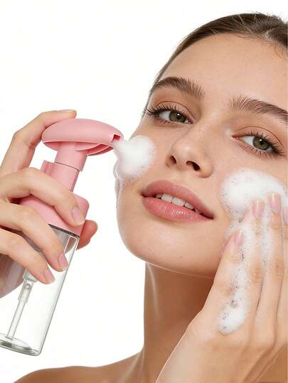 1 chai xịt tạo bọt có thể tái sử dụng 100ml, thích hợp cho nối mi, chăm sóc móng và làm sạch, đầu tạo bọt dạng mousse có thể tái sử dụng, chai tạo bọt đa năng cho thẩm mỹ viện.