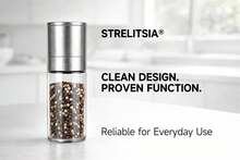 Professional Salt Or Pepper Grinder\U2013 Stainless Steel Refillable Pepper Mill With Adjustable Coarseness, Ceramic Rotor, Reliable &Amp; Portable Design (1 Pack) - Black - View 8