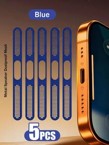 5个金属扬声器防尘罩，适用于 17 Pro Max/17 Air/16 Pro Max/16/15/14/13/12系列，采用耐用金属材料制成，有黑色/银色/宇宙橙/金色/绿色/红色/蓝色/紫色/沙漠钛等颜色可选。 - 彩色 - 查看 24