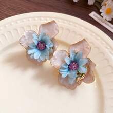 New Floral Earrings For Women, Multi-Color, Sweet Beach Vacation Style Earrings - Multicolor - View 14