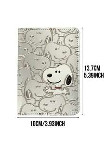 花生漫画史努比全印花护照夹 - 可爱卡通皮革卡包，旅行证件收纳包，可装护照/身份证/卡片，经久耐用，纤薄设计，是旅行者和动漫迷的理想之选，花生漫画周边产品，适合作为圣诞礼物或送给男友/女友。 - 款式2 - 查看 10