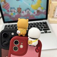 Hình dán hoạt hình dễ thương hình gấu và gấu trúc Yier Bubu Dudu - Thích hợp để trang trí màn hình điện thoại, máy tính bảng, máy tính, làm quà tặng Ngày Valentine, Ngày của Mẹ, quà tốt nghiệp. - Nhiều màu - Xem 12