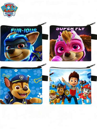  Paw Patrol mini portemonneetje - Leuk cartoon portemonneetje, geschikt voor muntjes, pasjes, oordopjes, enz. Met cartoonhondenprint. Perfect als feestartikel. Ideaal als accessoire voor een verkleedpartij. Een motiverende prijs. Geweldig cadeau voor een verjaardag, feestje of andere gelegenheid.