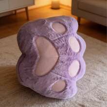 Soft & Squishy Purple Cat Paw Shaped Seat Cushion - 1PC - View 3