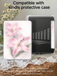 Ayotu 1个百合花图案平板电脑保护套和Kindle电子阅读器保护套，兼容iPad Air 8 (M4) 2026（11/13英寸），第十代，11/Air 4/Air 7/9.7英寸，Galaxy Tab A9 Plus，Kindle（第十一代-2024年发布）（6英寸），Kindle Paperwhite第十二代2024，时尚简约的节日礼物 - 彩色 - 查看 12