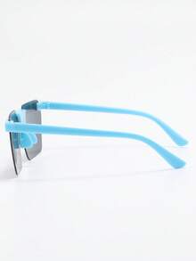1 Set Frameless Children's Fashion Glasses, Minimalist Suitable For Boys And Girls, Party, Holiday, Travel, Decoration, Daily Accessory, Photography Prop - Blue - View 9