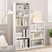 Furinno Jaya Simple Home 3-Shelf Bookcase White - Blanco - Ver 5