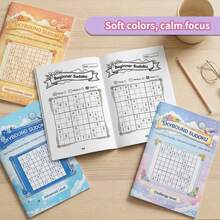 Sổ tay học Sudoku, nhật ký ghi chép logic số với các trang câu đố từ cấp độ cơ bản đến nâng cao, thích hợp cho trường học, gia đình và sử dụng hàng ngày. - Nhật ký viết trò chơi ghép số - Xem 1